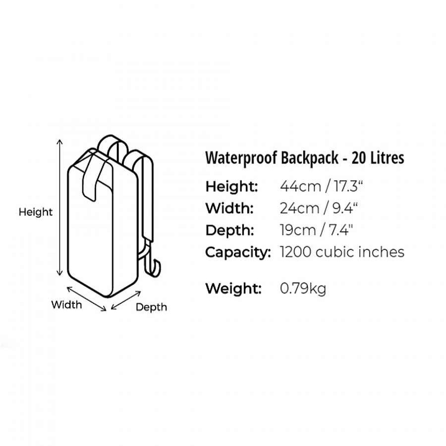 Backpacks Overboard | Overboard Pro Light Backpack 20 Ltr Black