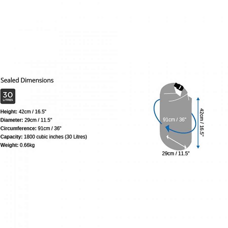 Dry Bags Overboard | Overboard Dry Tube Bag 30 Liter Blue