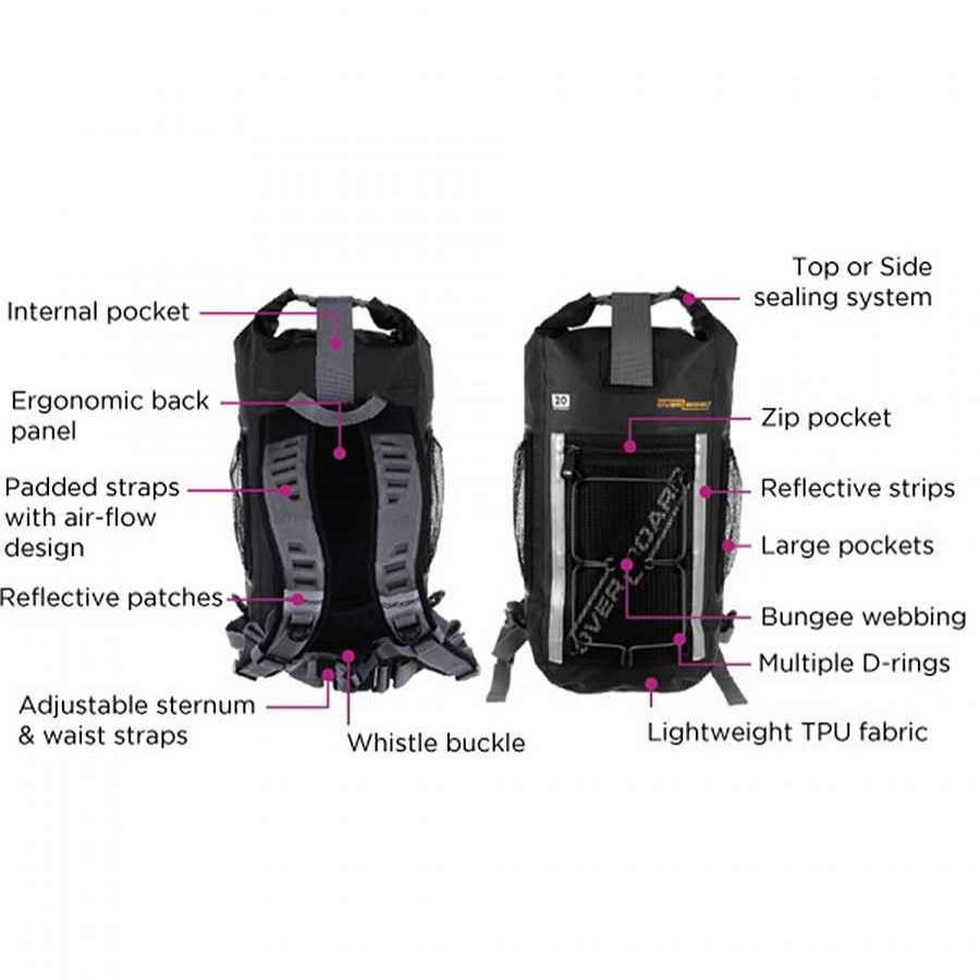 Backpacks Overboard | Overboard Pro Light Backpack 30 Ltr Black