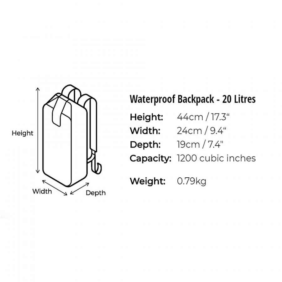 Backpacks Overboard | Overboard Pro Light Backpack 20 Ltr Black