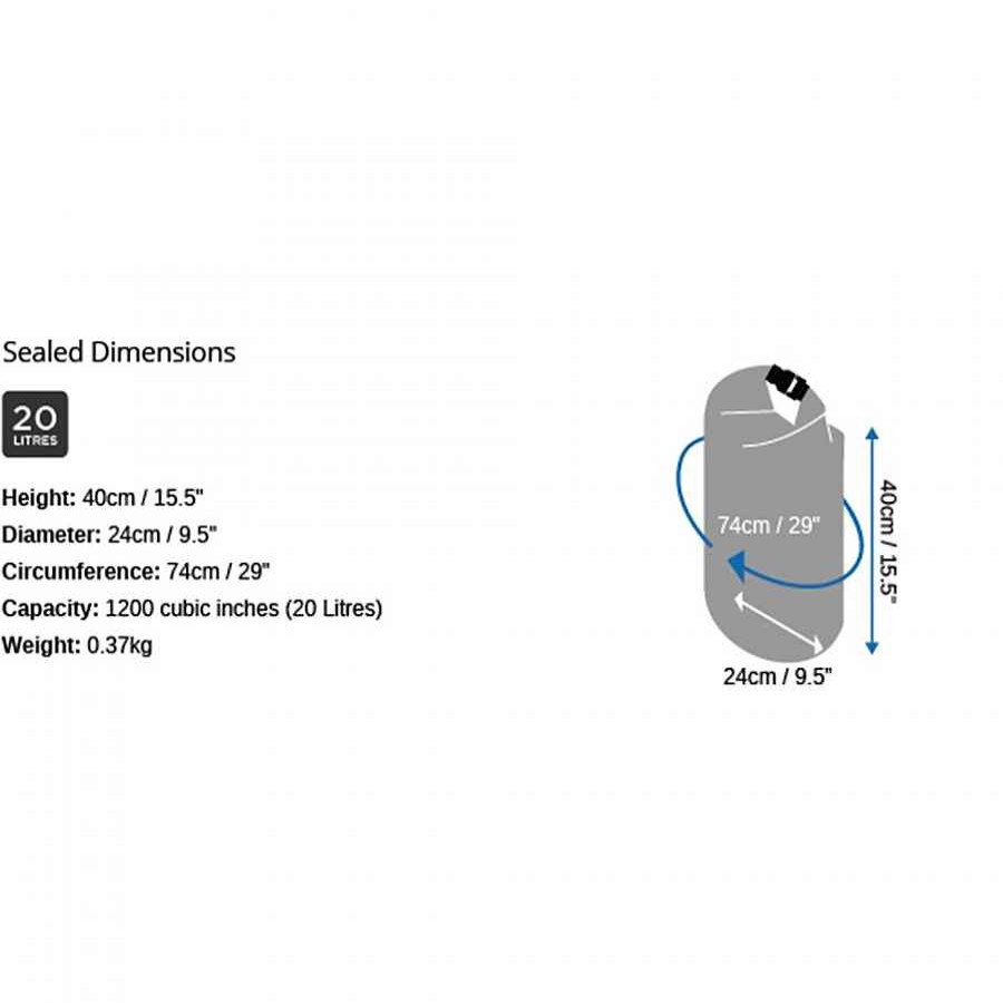 Dry Bags Overboard | Overboard Dry Tube Bag 20 Liter Red