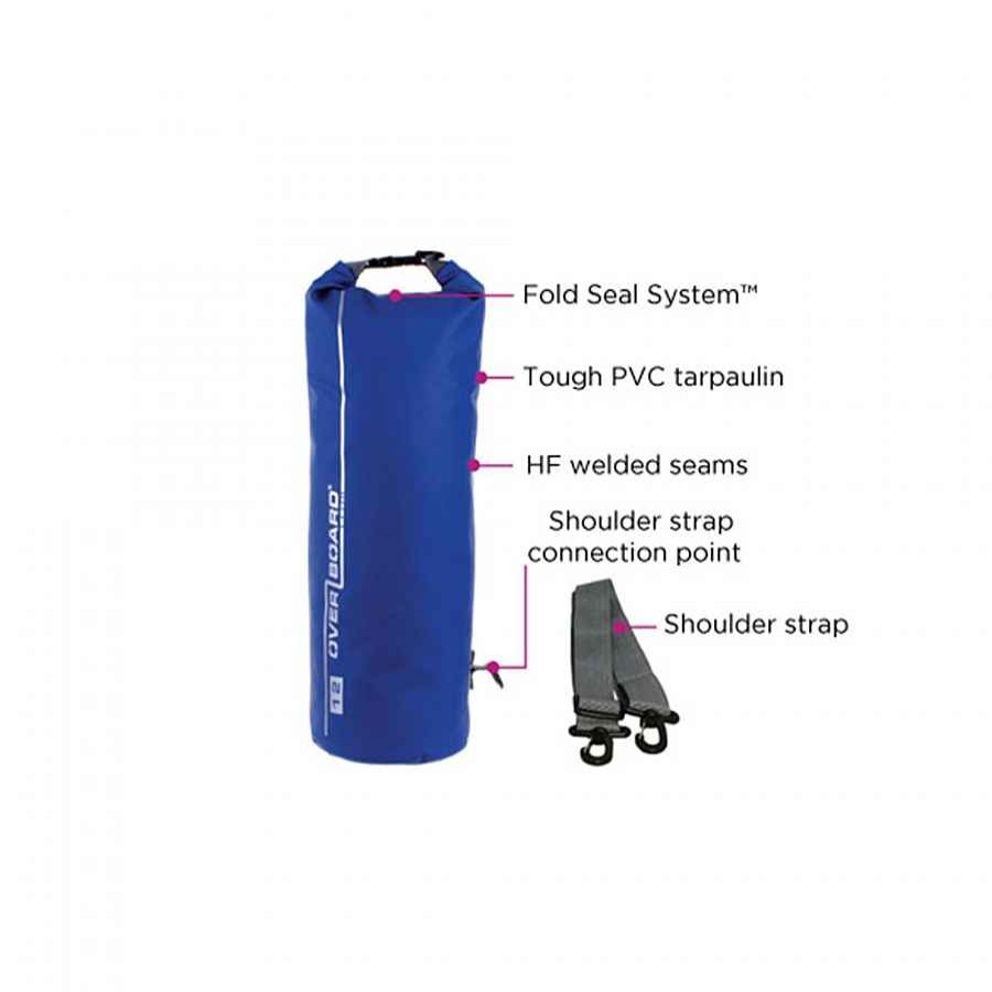 Dry Bags Overboard | Overboard Dry Tube Bag 12 Liter Black