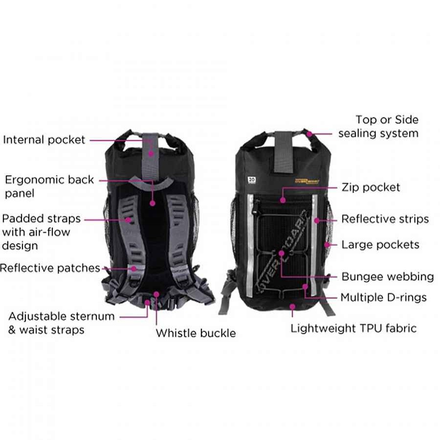 Backpacks Overboard | Overboard Pro Light Backpack 20 Ltr Black