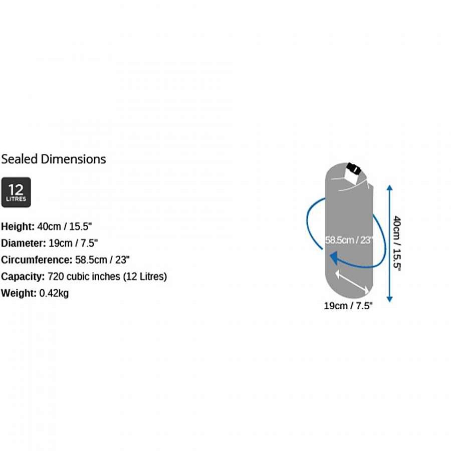 Dry Bags Overboard | Overboard Dry Tube Bag 12 Liter Yellow