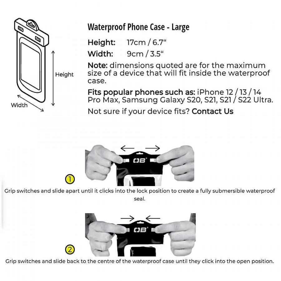 Electronic Cases Overboard | Overboard Waterproof Phone Case L Aqua Blue