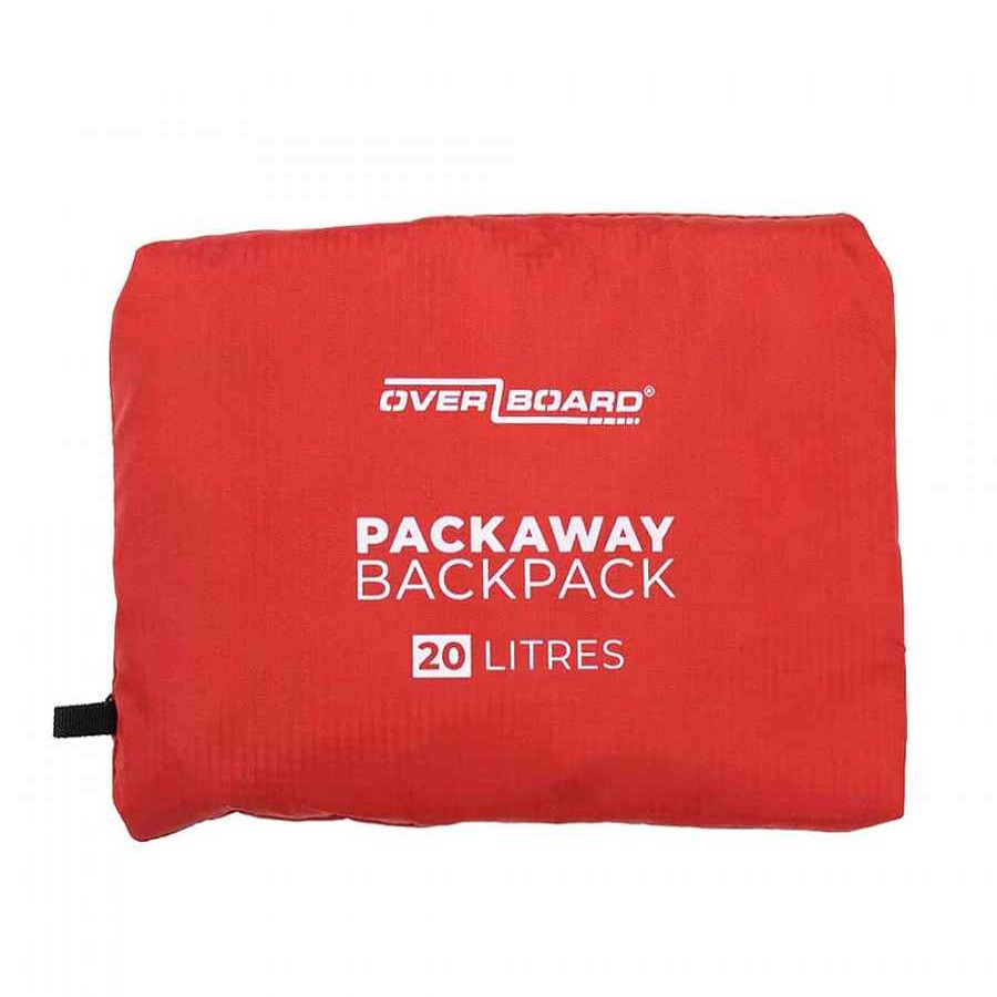 Backpacks Overboard | Overboard Waterproof Packaway Backpack 20 L Red