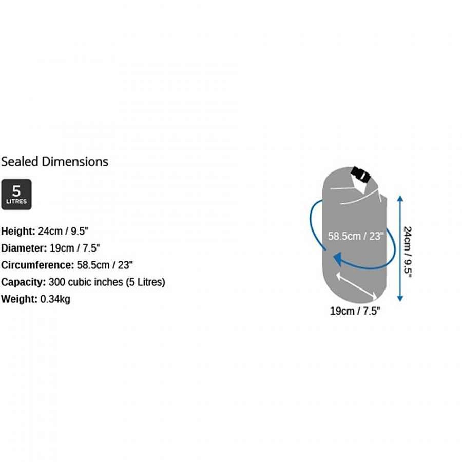 Dry Bags Overboard | Overboard Dry Tube Bag 5 Liter Yellow