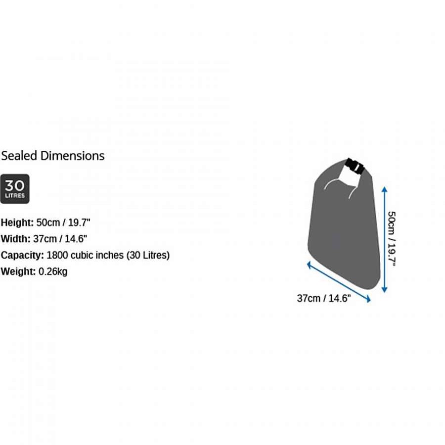 Dry Bags Overboard | Overboard Dry Flat Bag 30 Liter Blue