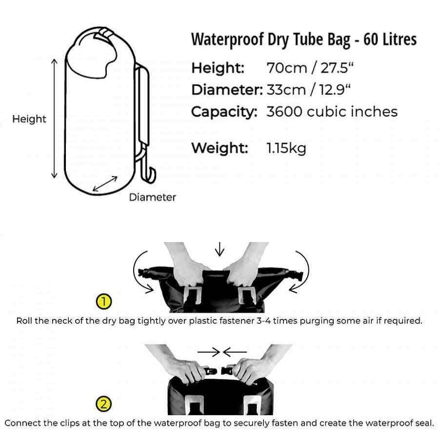 Dry Bags Overboard | Overboard Dry Tube Backpack 60 Liter Red